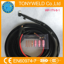 Tig accesorios de soldadura tig linterna refrigerado por aire wp-17v